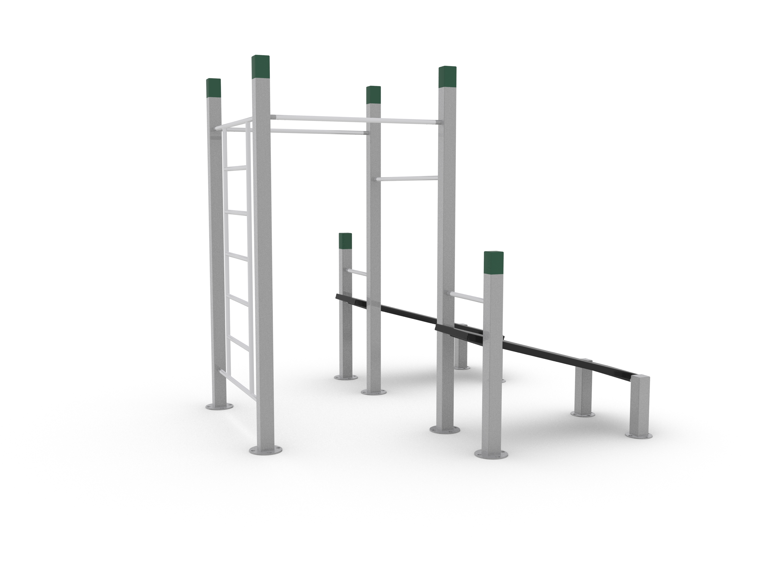 Denfit Wall - 3 Pull Up Bars